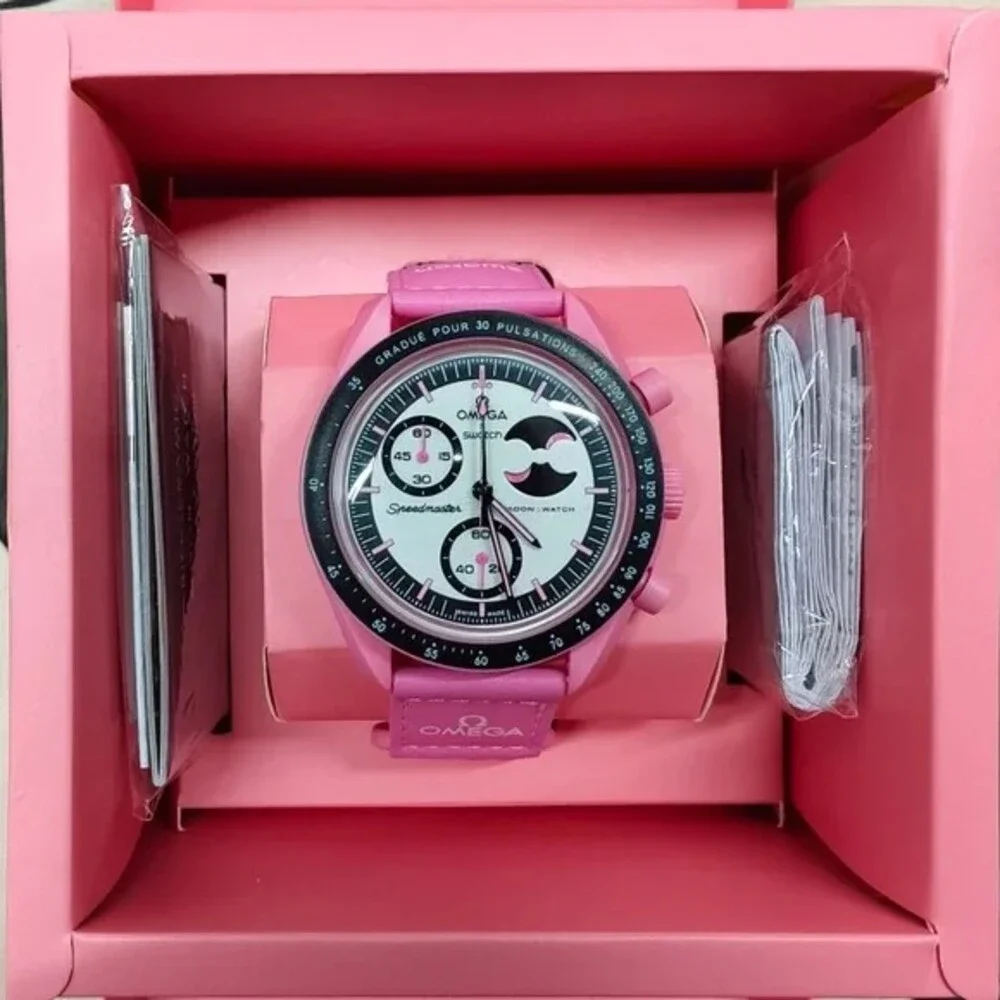 Swatch x Omega MISSION TO THE PINK MOONPHASE Watch